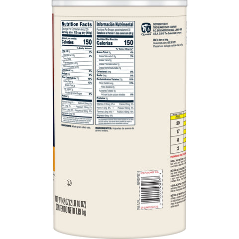 Quaker® CEREAL OATS STANDARD OLD FASHIONED CANISTER