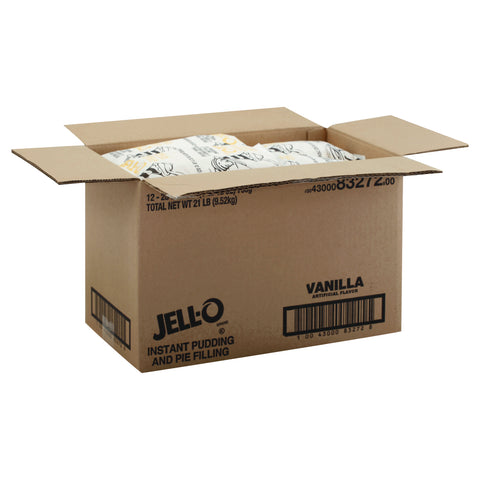 Pudding Jello Instant Vanilla 12 Case 28 Ounce