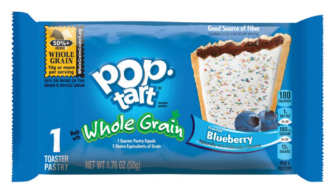 Kelloggs Pop-Tarts Whole Grain Blueberry Toaster Pastry, 1.76 Ounce -- 120 per case