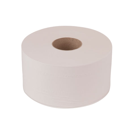 Tissue Bath Mini Jumbo Roll White 2 Ply 7.36