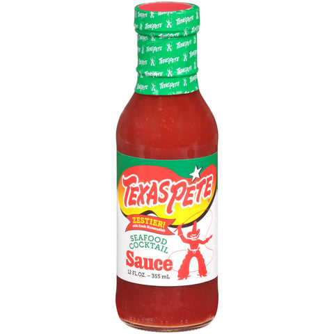 Texas Pete® SAUCE COCKTAIL SEAFOOD ZESTY GLASS BOTTLE