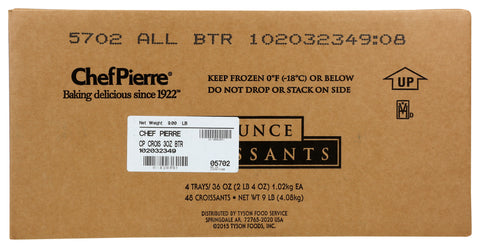Sara Lee Frozen CROISSANT ALL-BUTTER UNSLICED 3 OZ