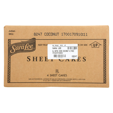 Sara Lee Frozen CAKE COCONUT SHEET ICED 12X16