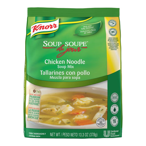Knorr Professional Soup du Jour Chicken Noodle Soup Mix, 13.3 ounce -- 4 per case