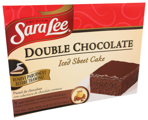 Cake Double Chocolate Sheet Iced 12x16