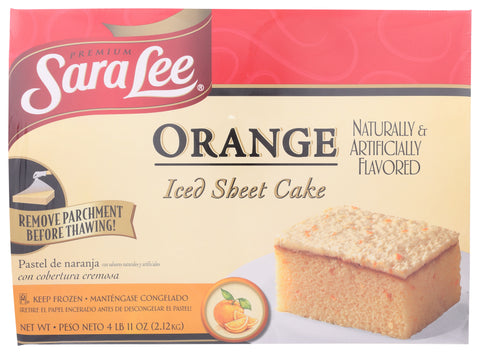 Cake Orange Sheet Iced 12x16