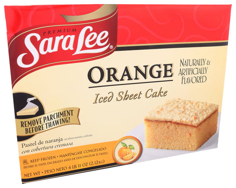 Cake Orange Sheet Iced 12x16