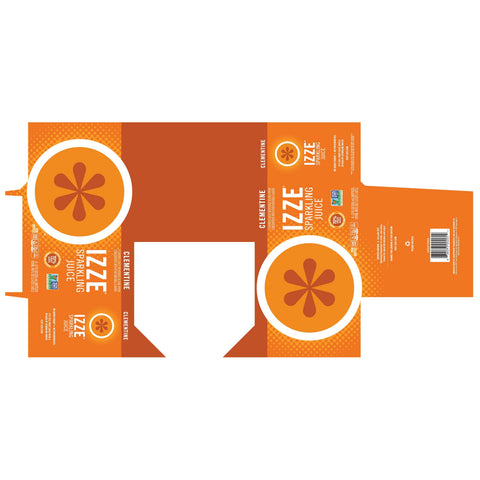 Izze JUICE CLEMENTINE SPARKLING GLASS BOTTLE