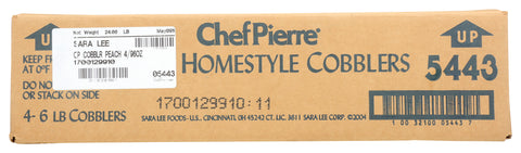 Sara Lee Chef Pierre Homestyle Peach Cobbler, 6 Pound -- 4 per case.