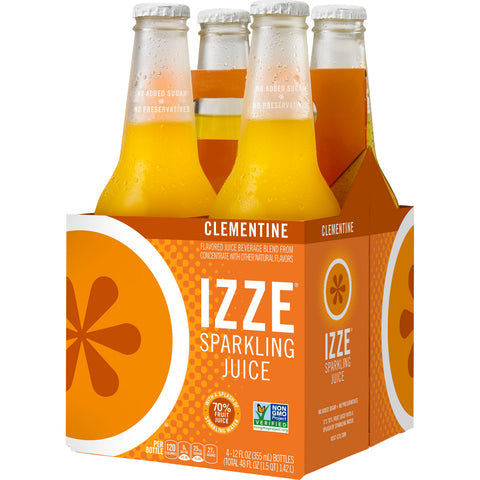Izze JUICE CLEMENTINE SPARKLING GLASS BOTTLE