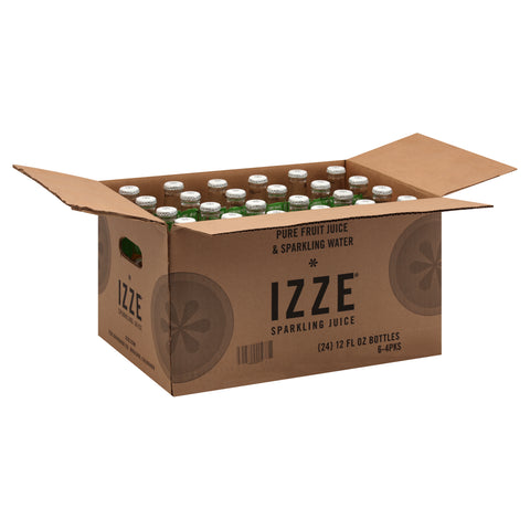 Izze JUICE APPLE SPARKLING GLASS BOTTLE