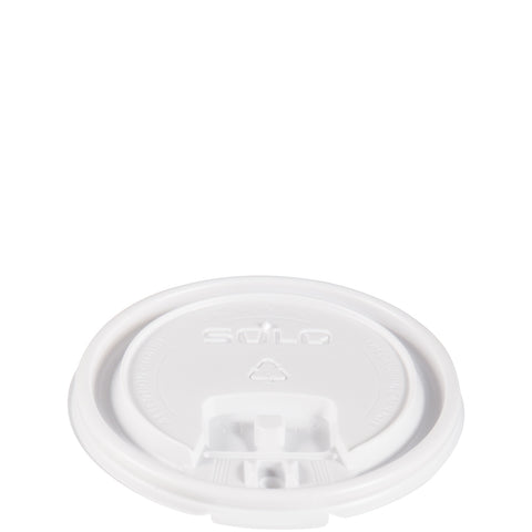 Solo White Liftback and Lock Tab Plastic Lid Only, 10 Ounce -- 1000 per case.