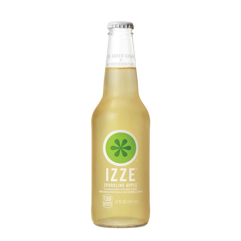 Izze JUICE APPLE SPARKLING GLASS BOTTLE