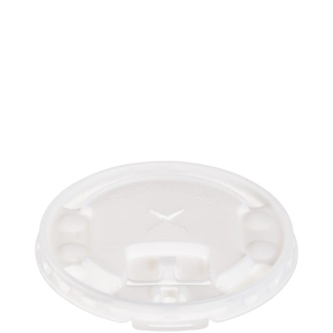 Solo® LID PLASTIC TRANSLUCENT LIFT & LOCK TAB W/ STRAW SLOT 12/16/20/22/24OZ