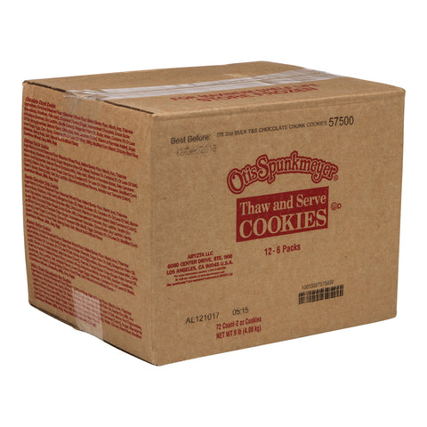 Otis Spunkmeyer Express Thaw N Serve Chocolate Chunk Cookies, 2 Ounce -- 72 per case.