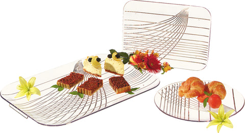 Carlisle TRAY SERVING FESTIVAL TRAYS™ HANDLED TRAY CLEAR 22X16