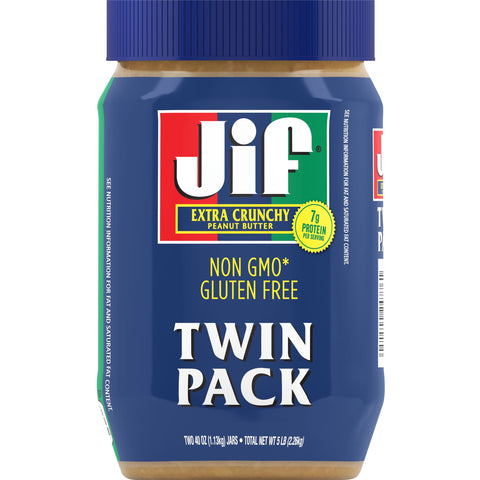 Jif® PEANUT BUTTER CRUNCHY TWIN PACK