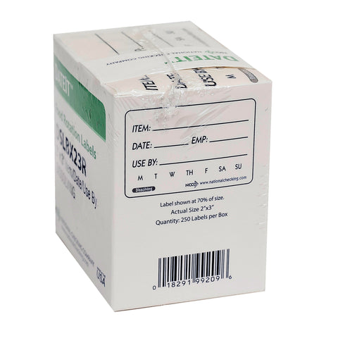 Label Food Rotation Shelf Life Dissolvable 2x3