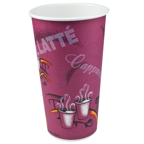 Solo Bistro® CUP PAPER HOT SINGLE SIDED POLY 20 OZ