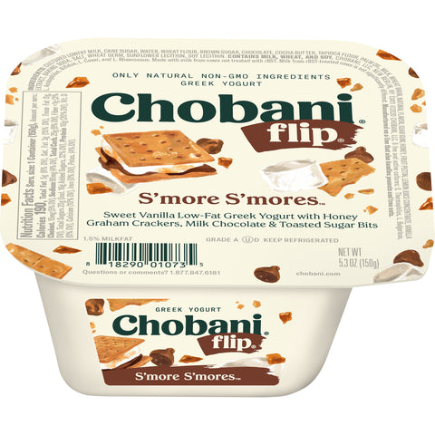 Chobani Flip Smore Smores Yogurt, 5.3 Ounce -- 12 per case.