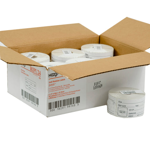 National Checking LABEL REMOVEABLE PREP USE BY 2X4