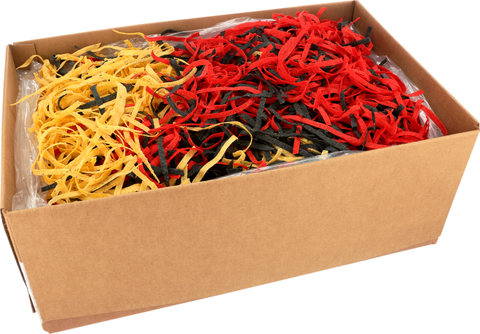 Tortilla Corn Strips Red Yellow & Blue 1/4