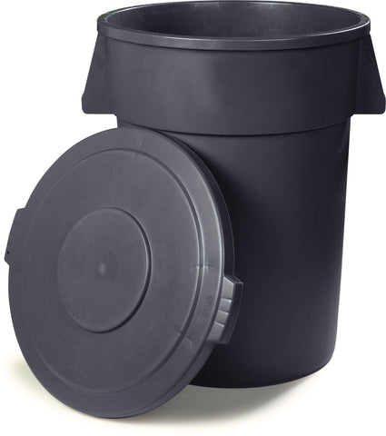 Carlisle CONTAINER WASTE BRONCO™ ROUND LID 44 GALLON - GREY
