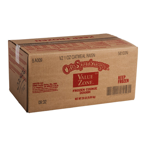 Otis Spunkmeyer Value Zone Oatmeal Raisin Cookies Dough, 1 Ounce -- 320 per case.