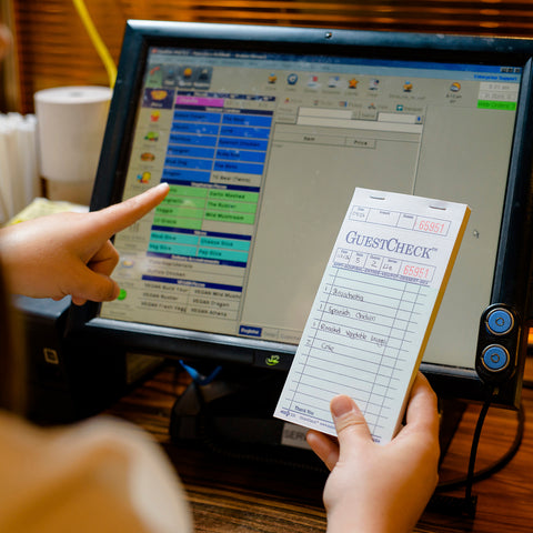 Guestcheck Board - 1Part, Green, 19 Line, 3.5 X 6.75 Inch, 50 Checks Per Book -- 2500 Per Case.