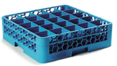 OptiClean™ RACK GLASS 25-COMPARTMENT W/ 1-EXTENDER CARLISLE BLUE