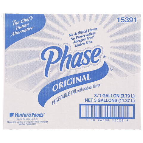 Ventura Foods Phase Trans Fat Free Liquid Butter Alternative, 1 Gallon -- 3 per case.