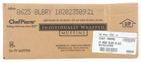 Chef Pierre Blueberry Muffin, 4.75 Ounce -- 24 per case.