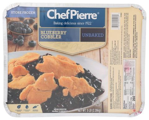 Sara Lee Chef Pierre Blueberry Cobbler, 5 Pound -- 2 per case.