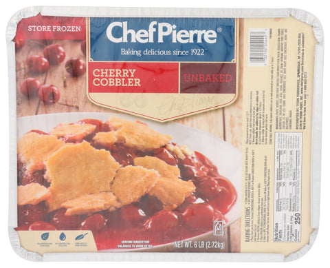 Sara Lee Chef Pierre Homestyle Cherry Cobbler, 6 Pound -- 4 per case.