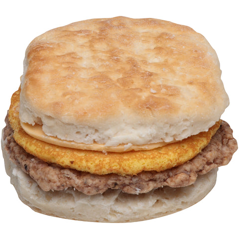 Jimmy Dean Egg and Cheese Sausage Sandwich Biscuit, 4.9 Ounce -- 12 per case.