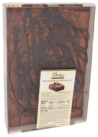 Brownie Caramel Salted W/ Pretzel Crust