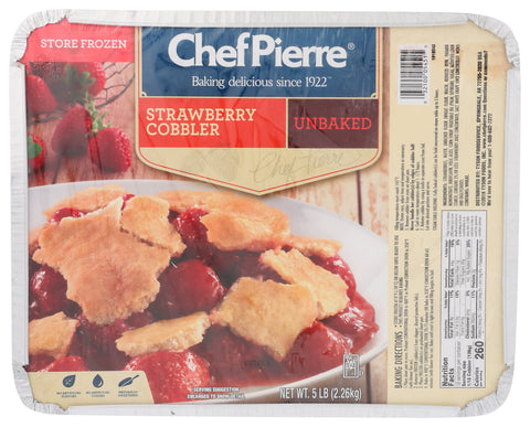 Sara Lee Chef Pierre Strawberry Cobbler, 5 Pound -- 2 per case.