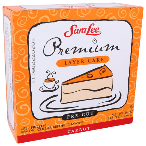 Sara Lee Frozen CAKE LAYER CARROT BUTTER CREAM PRE-CUT ROUND 9