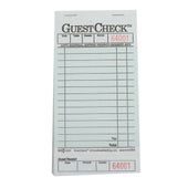 Guestcheck Single Copy Cardboard Green 3.5x6.75