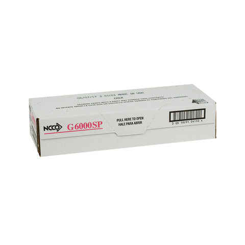 National Checking Company Interleaving Carbon Guest Check Paper - 2 Part Green, 17 Line, 3.5 x 6.75 inch -- 2500 per case.