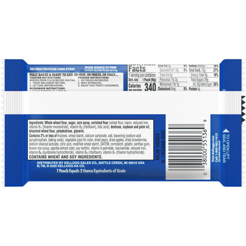 Pop Tarts Frosted Strawberry Toaster Pastry, 3.52 Ounce -- 72 per case.