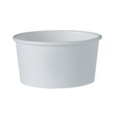 Solo® White CONTAINER PAPER FOOD SINGLE SIDED POLY 6 OZ