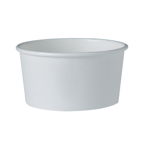 Solo® White CONTAINER PAPER FOOD SINGLE SIDED POLY 6 OZ