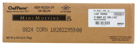 Chef Pierre Mini Corn Muffin, 0.9 Ounce -- 108 per case.