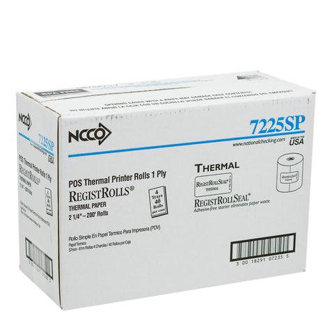 Tape Registroll Thermal White 1 Ply 2.25