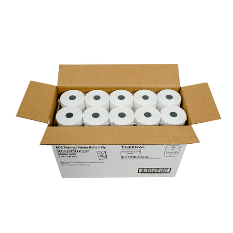 National Checking Company White 1 Ply Register Roll Tape, 2.25 inch -- 40 rolls per case