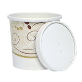 Solo Symphony® CONTAINER PAPER FOOD COMBO W/ LID FLEXSTYLE DOUBLE POLY 12 OZ