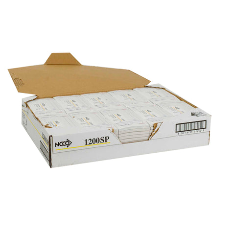 National Checking Company Guest Check Paper - 1 Part White, 15 Line, 3.5 x 6.5 inch -- 10000 per case.