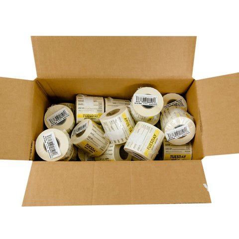 National Checking LABEL DISSOLVING USE BY TUESDAY UELLOW 2X2