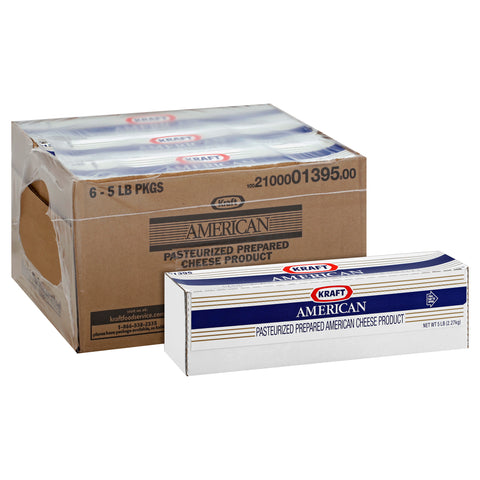 Kraft American Cheese Loaf, 5 Pound -- 6 per case.
